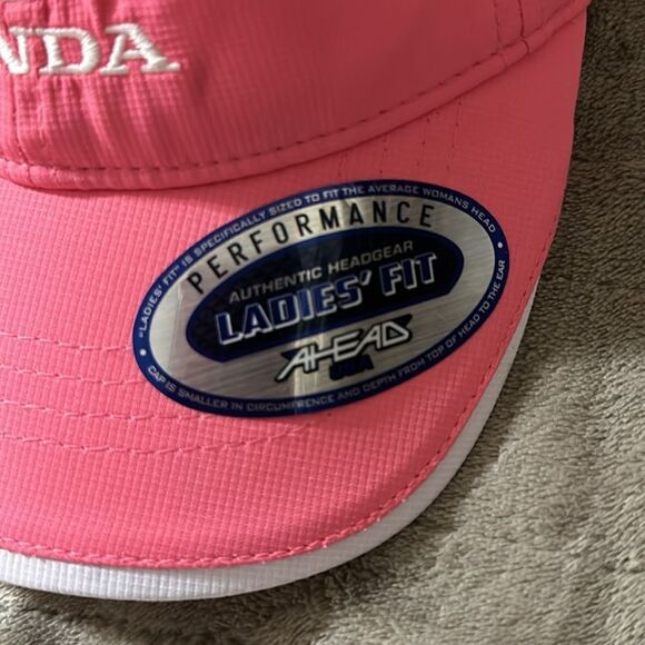 AHEAD by KL Baseball Barbie Core Pink White Honda Embroidered 50+ UPF Cap NWT main image 10